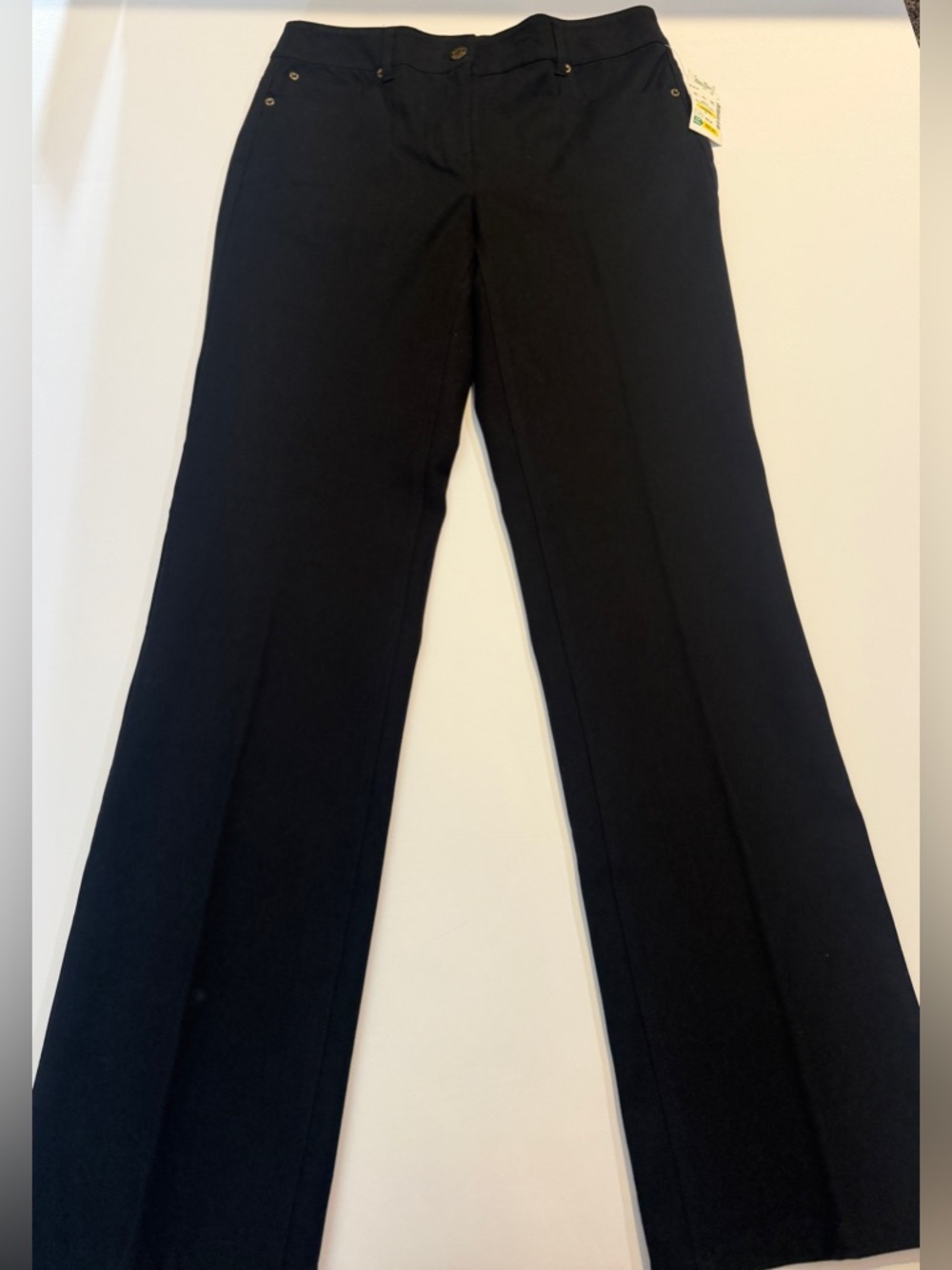 Peck & Peck Weekend Black Straight-Leg Pants - Picture 2 of 4
